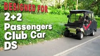 10L0L Golf Cart 4 Seater Driving Enclosure for ClubCar DS All Weather Waterproof#golfcart #clubcar