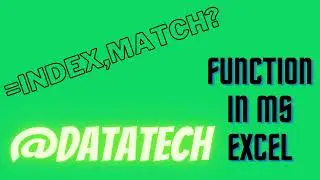 Index Match Function in MS EXCEL| Index Match Function| MS Excel from Beginner to Expert|Tips