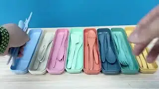 kids cutlery set spoon knife fork with box