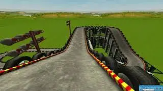 RollerCoaster Tycoon Custom Track Ride DOWNLOAD (Heavy Metal Racers Go Kart Track) Full Pov RCT3