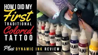 PAANO KO GINAWA ANG UNA KONG TRADITIONAL COLORED TATTOO // DYNAMIC COLOR INK REVIEW // VLOG #29