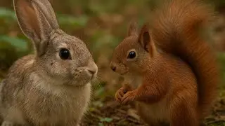 The Bunny and the Squirrel | A Sweet Forest Tale for Kids 🐰🐿️✨.