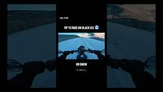 Bike ride on black ice yezdi roadster #yezdi #yezdiroadster #bike #blackice #fun #viral #trending