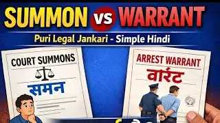 #Summon#Warrant#CourtNotice#CourtWarrant#LegalJankari#KanooniJankari#IndianLaw#KanoonKiBaat#Court