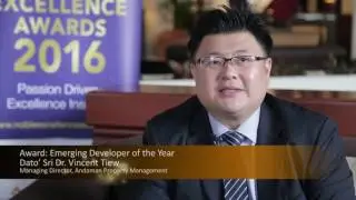 Winner of Emerging Developer of the Year 2016