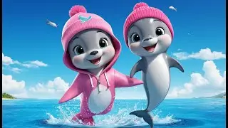 Dolphin New Year Splash Surprise | Fun New Year Learning Song for Kids