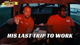 He drove to work, but he's walkin' home!