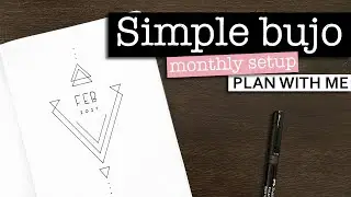 Quick and easy monthly bullet journal setup 💜