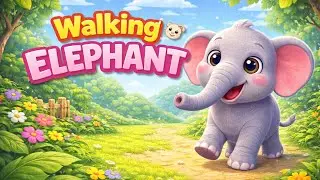 The Walking Elephant 🐘 | Fun Nursery Rhyme for Toddlers | Kids Song &lrm;⁨@SHARKRhyme⁩&nbsp; 