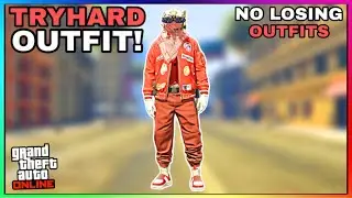 Easy Red Joggers Invisible Torso Glitch Tryhard Modded Outfit (No Transfer) (GTA Online)