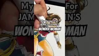 My Design For James Gunn&rsquo;s Wonder Woman - #drawing #art #jamesgunn #dcu #fyp