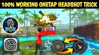 100% Working Onetap Headshot Trick. For Low end Devices 👍. Secret rotation drag with joystick hack 😱