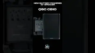 BRAND NEW from QSC! 🚨 CB10 10&rdquo; battery-powered speaker. Portable, powerful. Full review soon! 🔊⚡