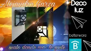 Decoracion para tu patio porche escaleras por la parte de afuera con Deco luz solar betterware