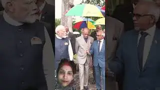 PM Modi visits  Ayurveda  garden in the state guest house of Mauritius #shorts