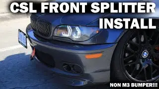 The Most Aggressive E46 Front Splitters