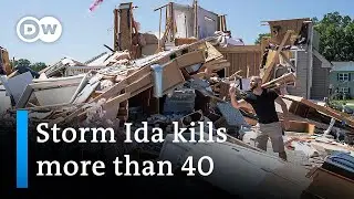 'Climate crisis is here' says Biden amid deaths and destruction caused by Storm Ida | DW News