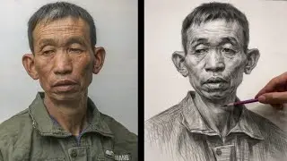 How to Draw An Old Man with Big Ears Step by Step | Portrait Drawing Tutorial