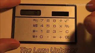 Solar powered calculator (credit card size)