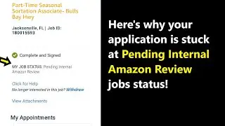 Job status says Pending Internal Amazon Review? Find out what does it mean and how long it'll take!