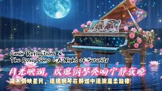 Moonlit Rose Lake & Crystal Dream Piano 🌹🎹✨ A Magical Soundscape for Deep Sleep & Relaxation