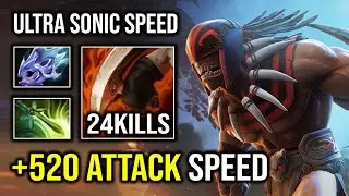 +520 ATTACK SPEED Level 30 Bloodseeker Ultra Sonic Speed Shred Though Everyone Dota 2