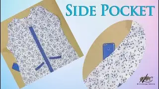 সাইড পকেট লাগানো | Side Pocket Lagano | How to sewing side pocket #kurtipocket