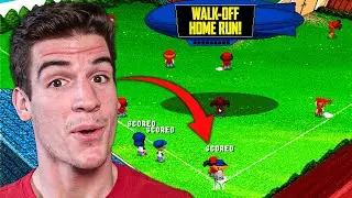 I Hit a WALK-OFF HOME RUN in the Backyard Baseball Playoffs!