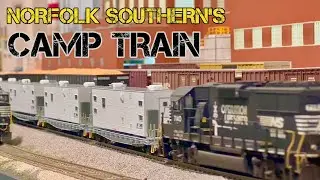 Norfolk Southern MOW (Maintenance of Way) Camp Train in HO Scale