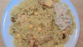 Aloo 🥚 chicken 🐔 or chana ka Green 💚 pulao recipe 🤤✨❤️
