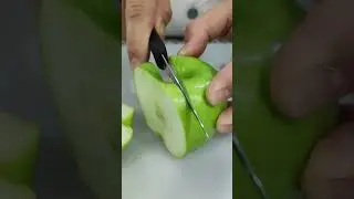Asmr Satisfying Cutting Green Apple #szorty #satisfying #asmrsounds #wirusowe #zielonejabłko #trending