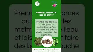 ASTUCE MAL DE DENTS🥰#astuce #dent #nature #astucedujour #authenticity #asilicare #weekend