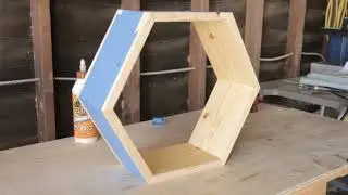 Build this EASY hexagon shelf!