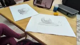 Creating a monochrome pencil drawing of a snail. #masoudscreate #samancreates #aayatcreates