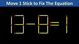 Brain Test - Improve IQ - Fix The Equation #matchstickpuzzle #simplylogical #braintest