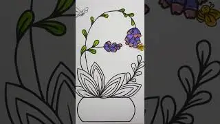 Spring Coloring  #coloringpagesforkids #colorwithmarkers #creativekids #kidscoloring #