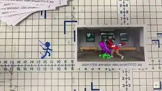 My first animation project of fighting stickman (PLEASE SUB)