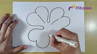 How to Draw a Shamrock from Number 3