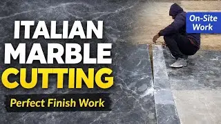 Italian Marble Cutting Work | Perfect Finish On Site | Marble Flooring Work @Shahprojects 