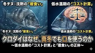 クロダイはなぜ、真冬でも口を使うのか