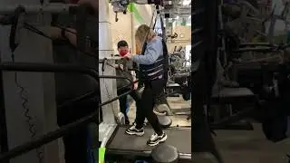 (Post Stroke) Walking on the treadmill with the Litegait