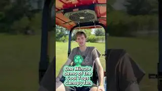 🔥 1-Minute Demo: Cool Tops Canopy Fan x Exmark Lazer X 60 🔥