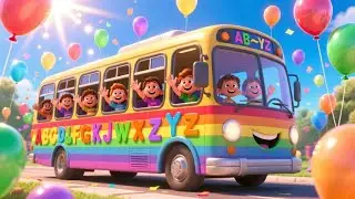 Learn With The Rainbow Bus for Kids | Fun Nursery Rhyme & Toddler Sing-Along 🚌🌈🎶