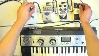 Korg MicroKorg + Random Selection of Pedals