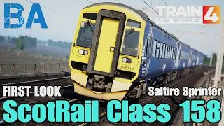 ScotRail Class 158 FIRST LOOK - Skyhook Games - Edinburgh Glasgow - Train Sim World 4