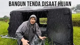 RELA BASAH! DEMI BISA CAMPING DI SAWAH INI 