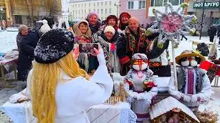 Легендарний ринок в Дрогобичі, снігопад на Площі Ринок, що нового у центрі