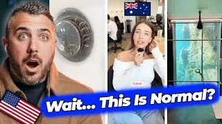 American Reacts to Aussie Bathrooms… What Is Happening Here?!