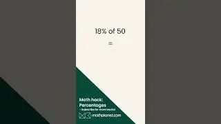 Reverse Percentage: Mind-blowing Math Trick! #maths #shorts