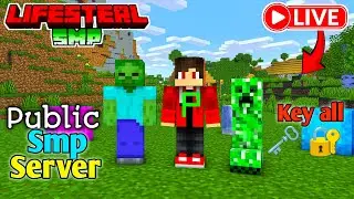 ⚡ Best Free Cracked Public Lifesteal SMP Minecraft 1.21 | 24/7 Online | Java + PE | Free To Join🚀